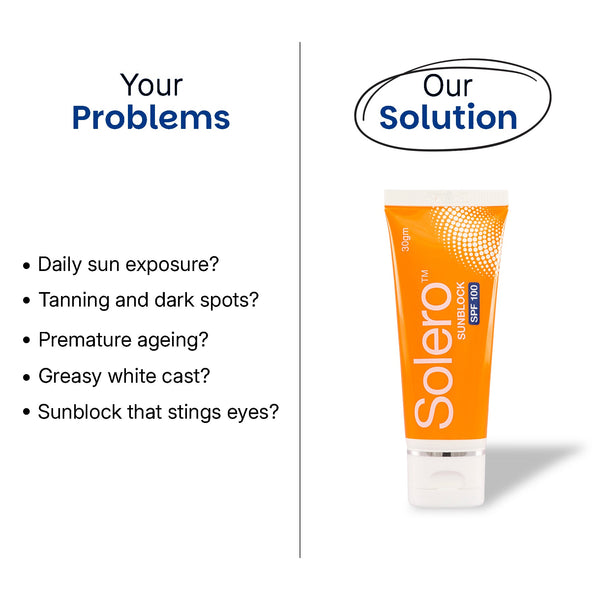 Solero Sunblock SPF 100 benefits