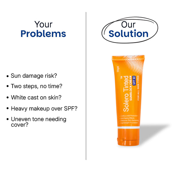 Solero Tinted Sunblock SPF 60 benefits