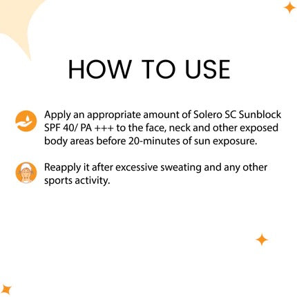 Solero Sunblock SPF 40 - Sebum Control