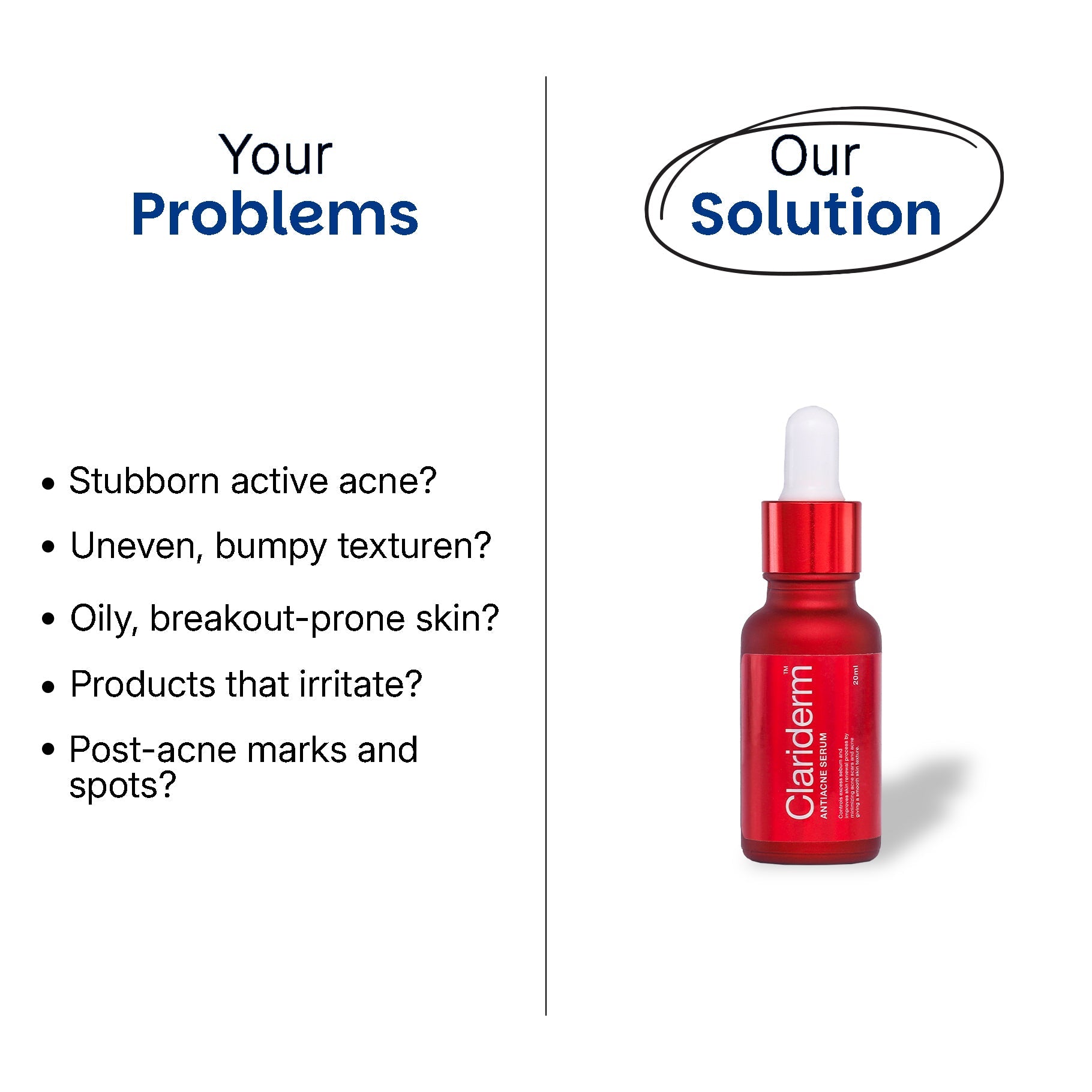 Clariderm Anti Acne Serum benefits