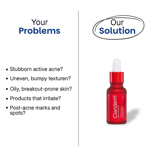 Clariderm Anti Acne Serum benefits