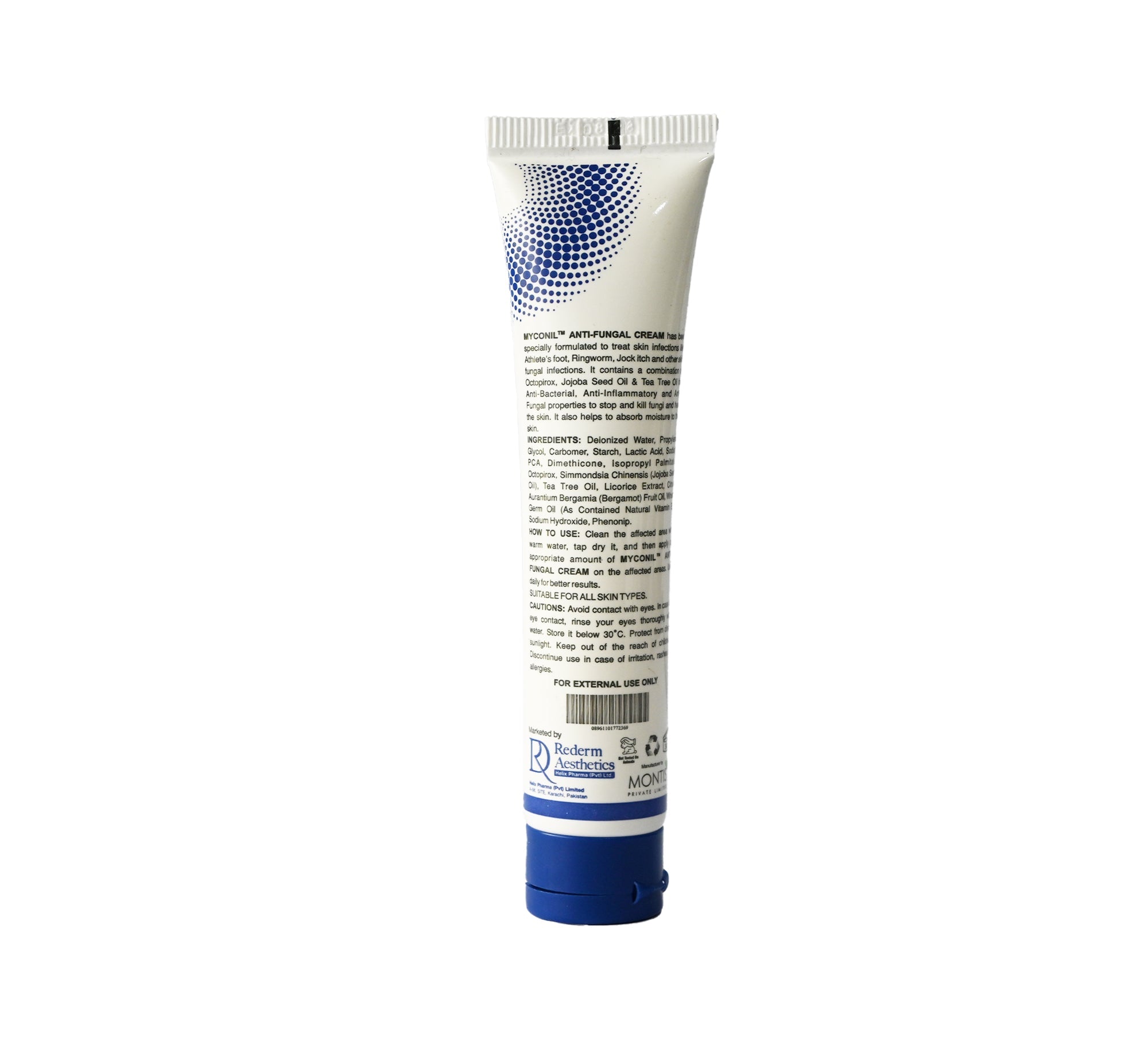 Myconil Anti Fungal Cream back