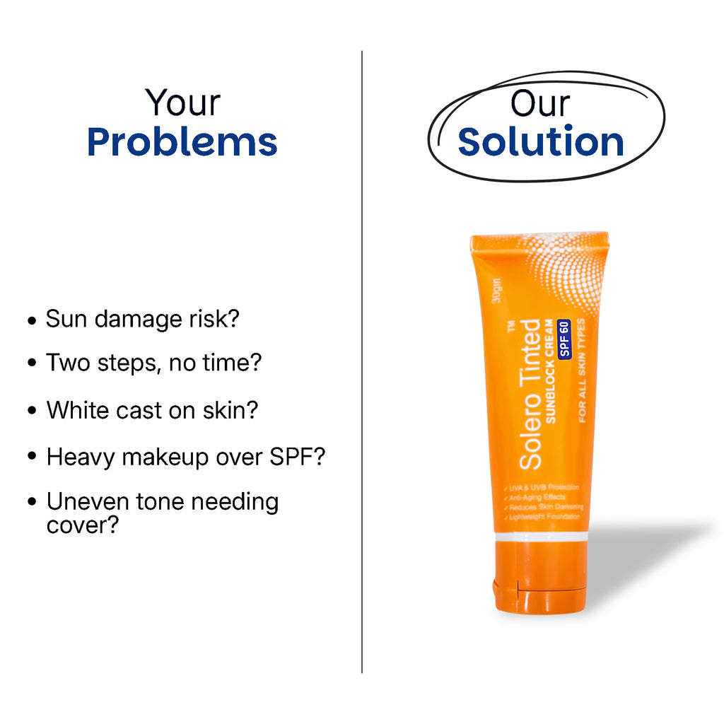 Solero Tinted Sunblock SPF 60 benefits