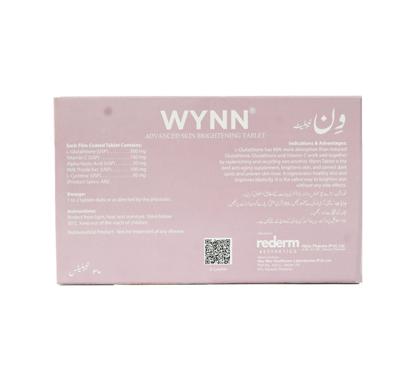 Wynn Brightening Vitamins back
