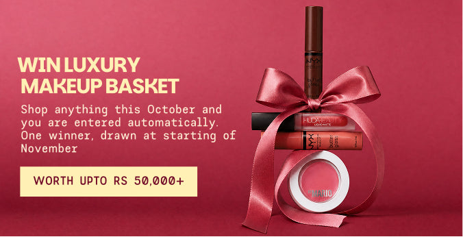Win a luxury makeup basket worth up to Rs 50,000+